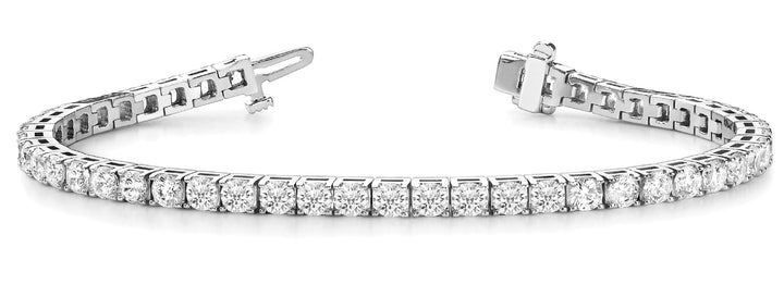 14K White Gold 10.25ctw Diamond Line Bracelet
