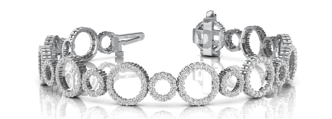 White Gold Lab Diamond Tennis Bracelet