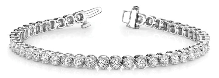 Platinum White Diamond Fashion Bracelet