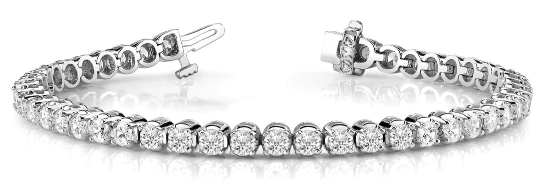 Lab Diamond In-Line Prong Set Bracelet