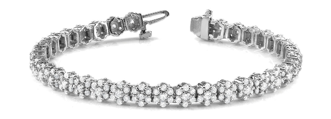 18K White Gold 4 5/8 ct tw Fashion Diamond Bracelet