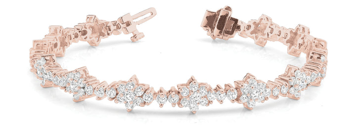Rose Gold Lab Diamond Tennis Bracelet