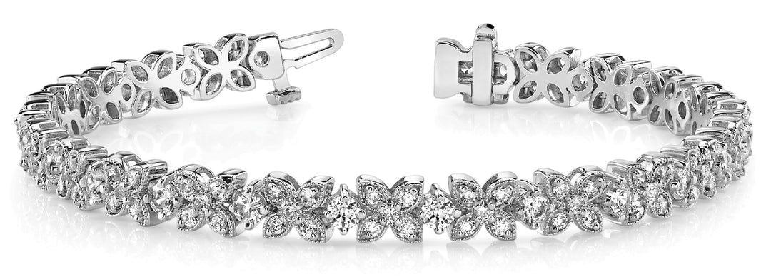 Platinum 3 1/4 ct tw Fashion Diamond Bracelet