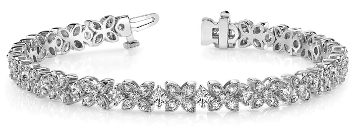 Platinum 3 1/4 ct tw Fashion Diamond Bracelet