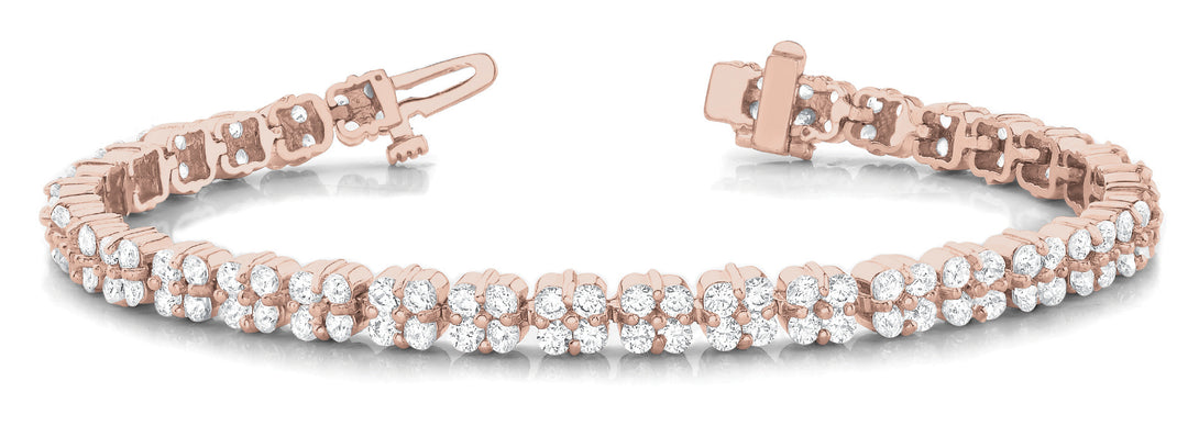Rose Gold Lab Diamond Tennis Bracelet