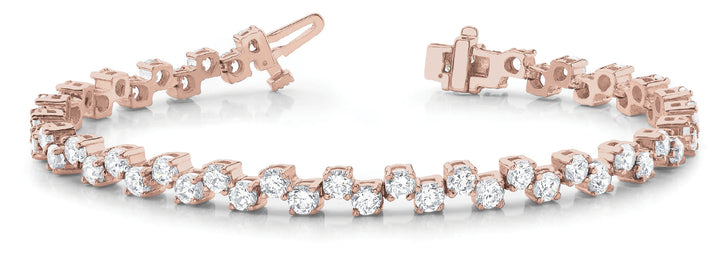 Rose Gold Lab Diamond Tennis Bracelet
