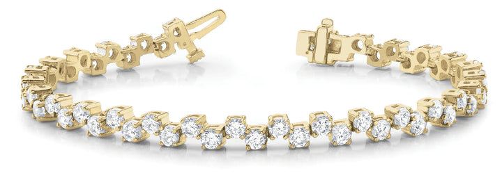 18K Yellow Gold 2ctw Diamond Fashion Bracelet
