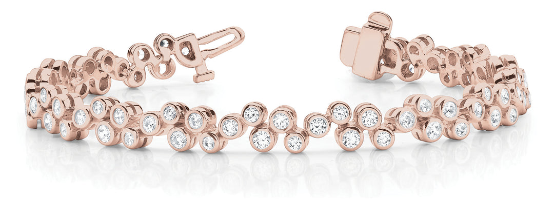 18K Rose Gold Diamond Tennis Bracelet