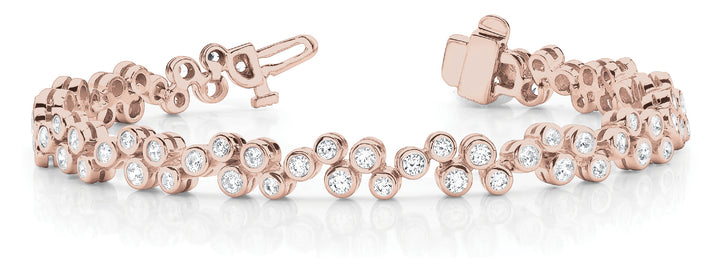 Rose Gold Lab Diamond Tennis Bracelet
