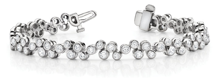 Platinum 1.5 CT Diamond Fashion Tennis Bracelet
