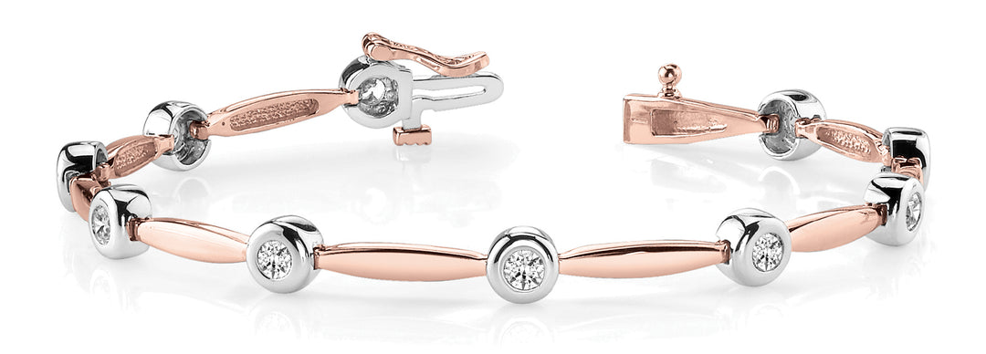 Rose Gold Lab Diamond Fashion Bracelet