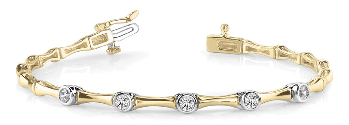 18K Yellow Gold 1/4 CT Diamond Fashion Bracelet