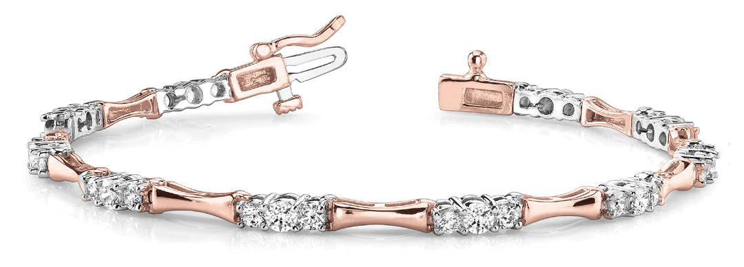 Rose Gold 1.5 CT Diamond Tennis Bracelet