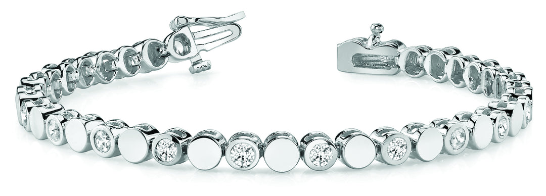 Platinum Diamond Tennis Bracelet | 1 CT Total