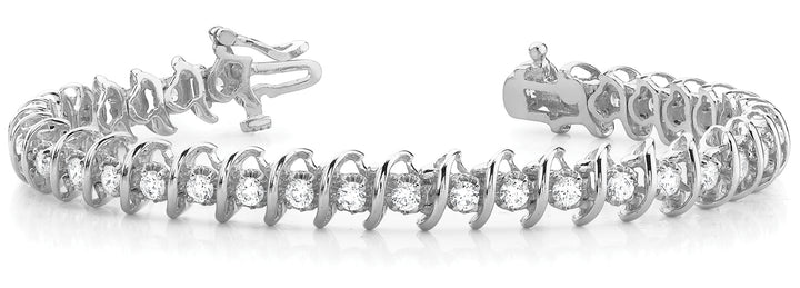 18K White Gold Diamond Fashion Bracelet