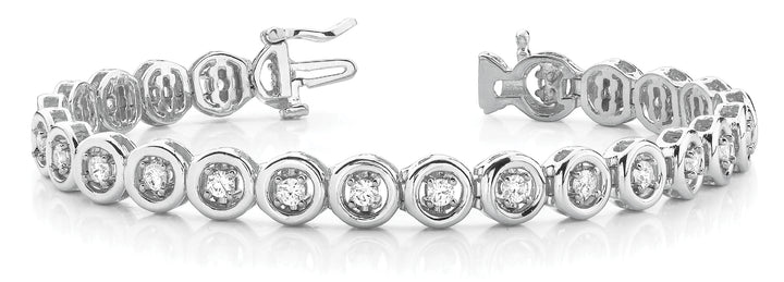 14K White Gold Diamond Tennis Bracelet