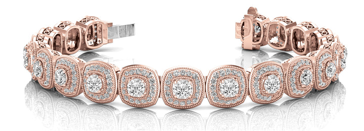 Rose Gold 3.25 CT Diamond Tennis Bracelet