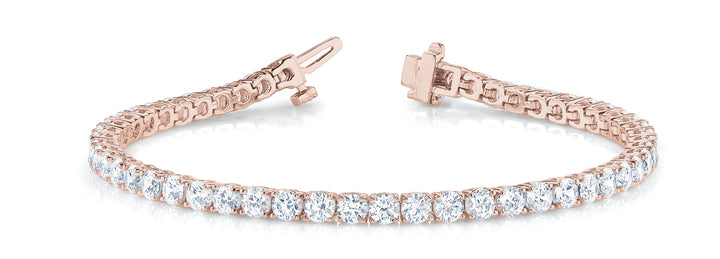 18K Rose Gold Lab Diamond Tennis Bracelet