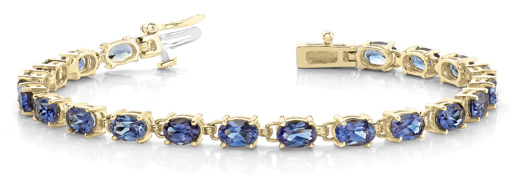 14K Yellow Gold Diamond Fashion Bracelet