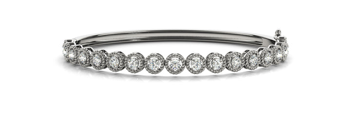 14K White Gold Diamond Fashion Bracelet