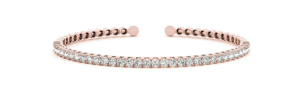 18K Rose Gold Diamond Fashion Bracelet