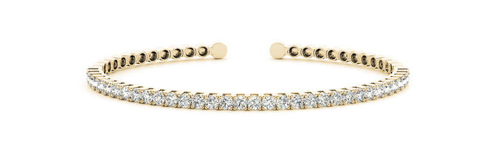 14K Yellow Gold Diamond Bangle