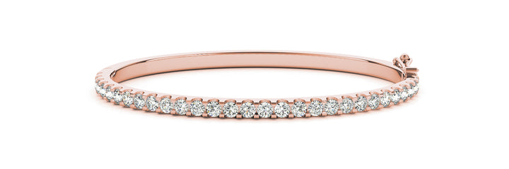 Rose Gold Diamond Bangle Bracelet