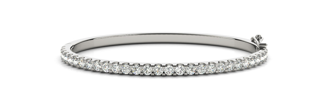Lab Diamond Multi-Stone Bangle Bracelet
