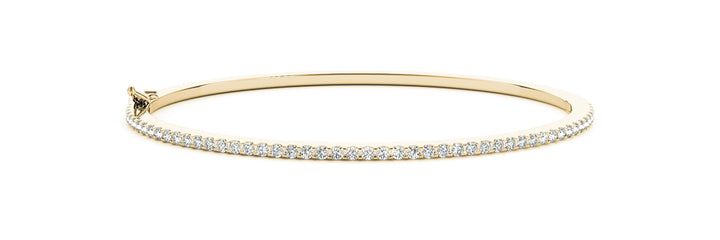 18K Yellow Gold 1/2 CT Diamond Fashion Bangle
