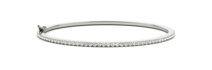 Lab Diamond Round Bangle Bracelet