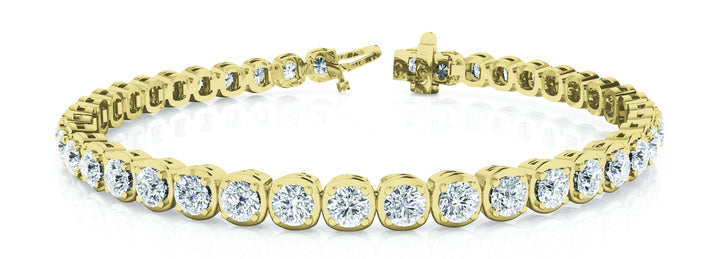 18K Yellow Gold 2.16 ctw Diamond Tennis Bracelet