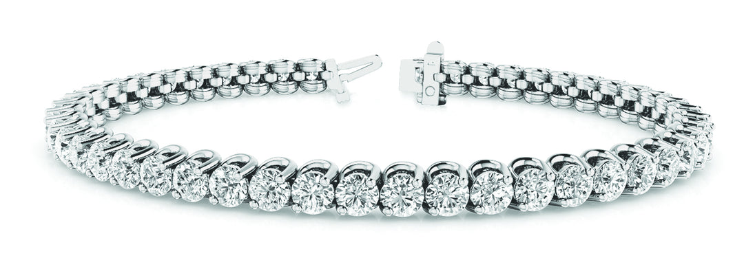 Lab Diamond 14K White Gold Inline Tennis Bracelet