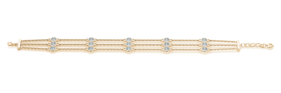 18K Yellow Gold 1/2 ct Diamond Fashion Bracelet
