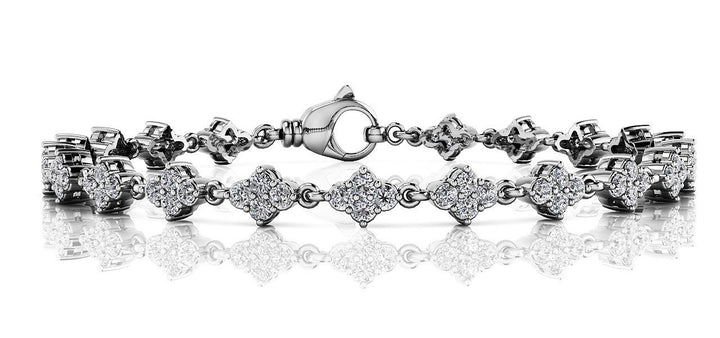 Platinum 2ctw Round Diamond Fashion Bracelet