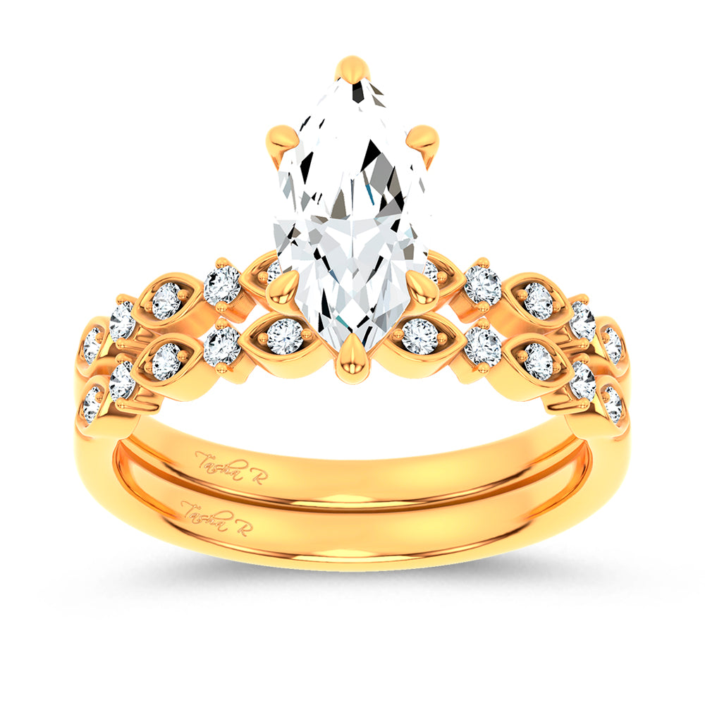 14K 1.50CT DIAMOND BRIDAL SET