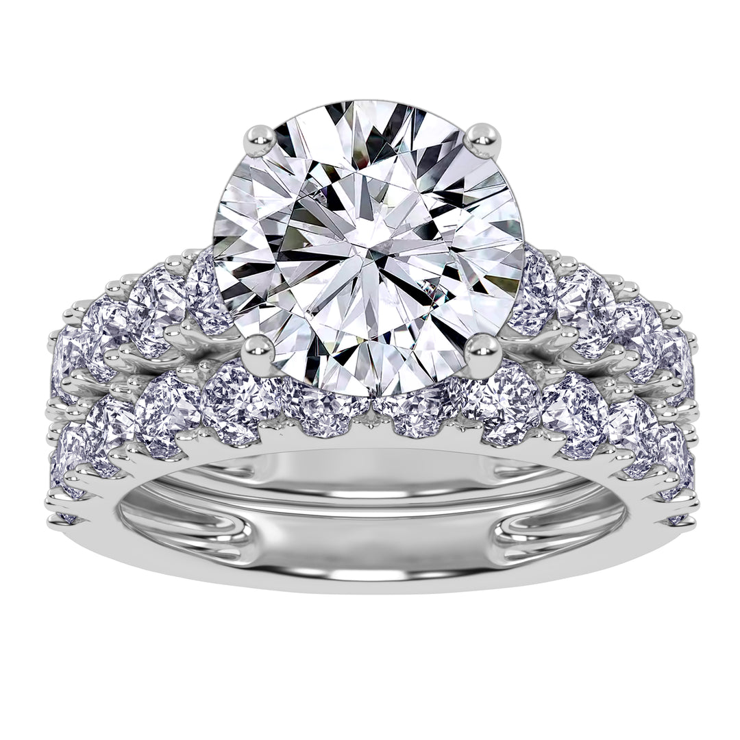 10K 5.00CT Certified Lab Grown DIAMOND BRIDAL SET