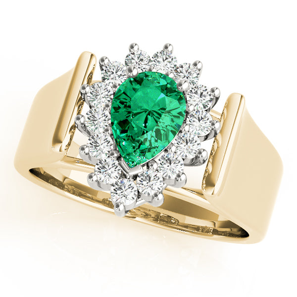 14K Yellow Gold Multi-Diamond Fashion Ring