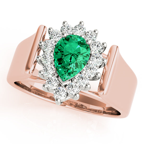 Rose Gold Multi-Diamond Fashion Statement Ring