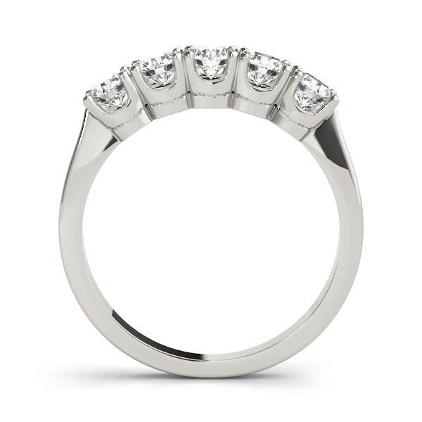 Platinum 1 CT Diamond Multi-Stone Wedding Band