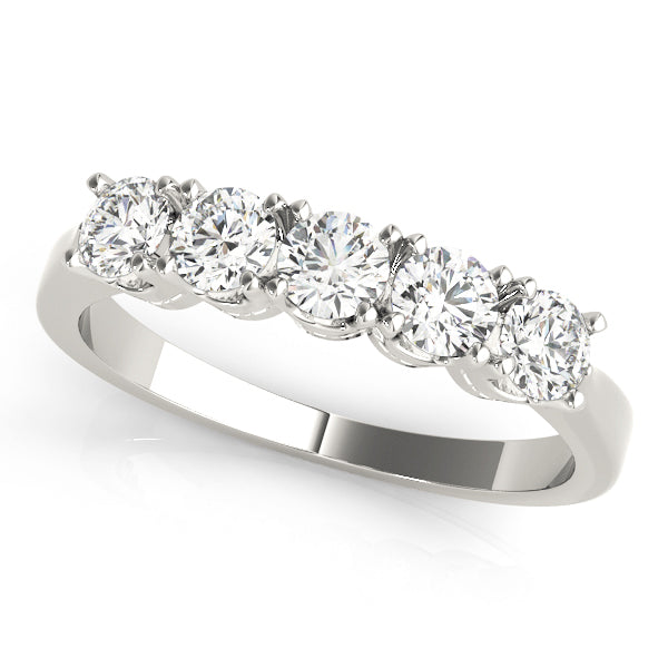 18K White Gold 1 CT Diamond Wedding Ring