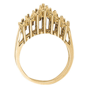 18K White Gold 1 CT Diamond Cluster Ring