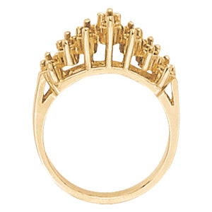 Platinum 1 CT Diamond Fashion Statement Ring
