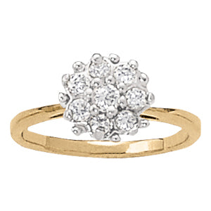 14K White Gold Lab Diamond Fashion Ring