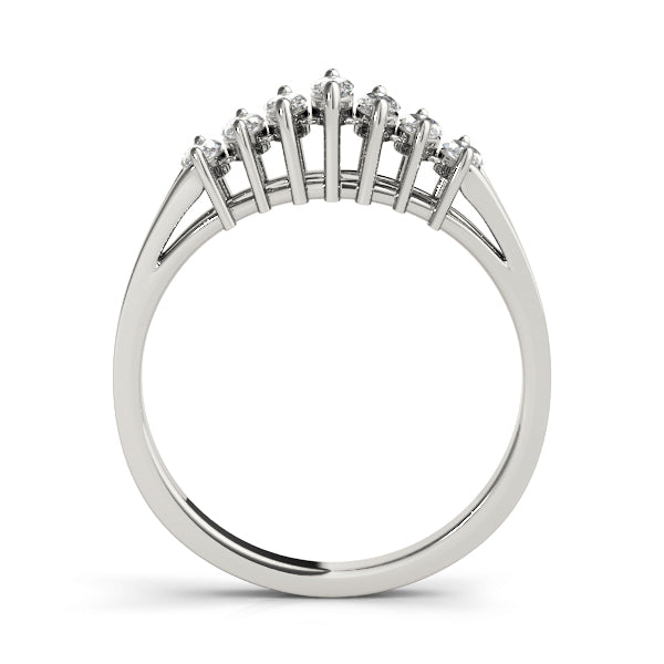 14K White Gold Marquise Diamond Wedding Ring