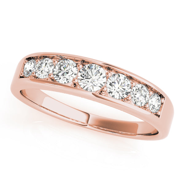 18K Rose Gold Diamond Wedding Ring