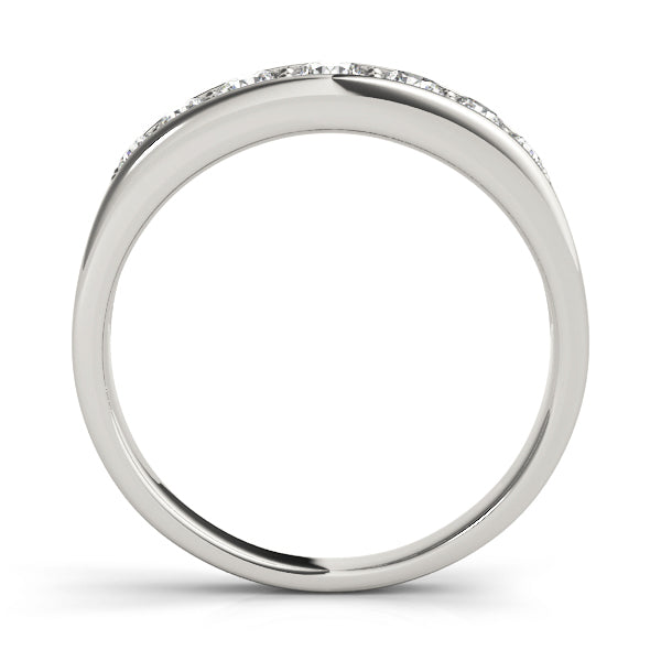 Platinum 1 CT Round Diamond Wedding Band