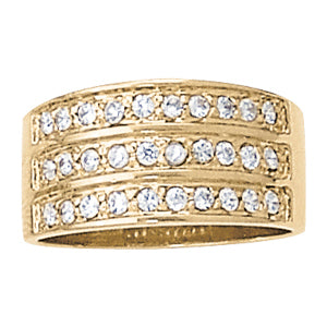 White Platinum 0.75ctw Lab Diamond Fashion Band