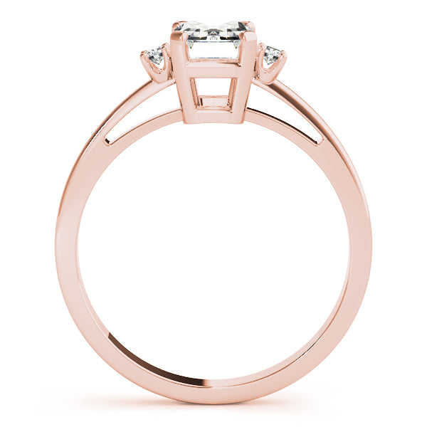 Rose Gold Diamond & Emerald Fashion Ring