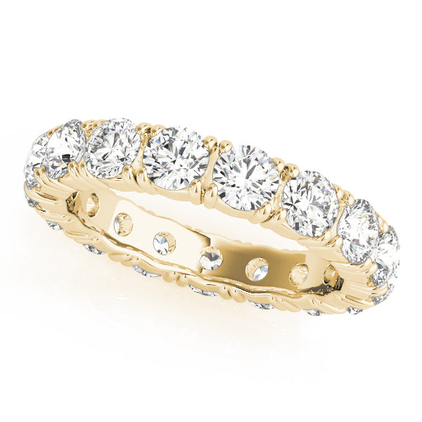 18K Yellow Gold Round Diamond Wedding Ring 1.5ctw
