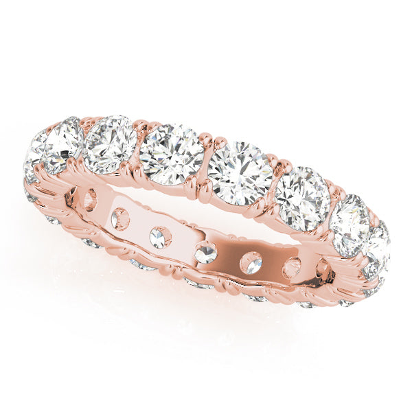 18K Rose Gold 2.4 CT Diamond Wedding Band